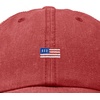 image:imageDALIX Lil USA Flag Embroidered Dad Hat Adjustable Cotton Baseball Cap Unstructured Low Profile Everyday Americana HatWashed Red