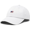image:imageDALIX Lil USA Flag Embroidered Dad Hat Adjustable Cotton Baseball Cap Unstructured Low Profile Everyday Americana HatWhite