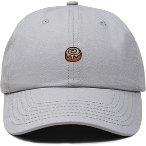 image:imageDALIX Cinnamon Roll Embroidered Dad Hat Cotton Cap Adjustable Strap Bakery Sweet Treat Low Profile WomensGray
