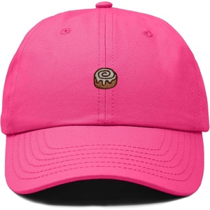 image:imageDALIX Cinnamon Roll Embroidered Dad Hat Cotton Cap Adjustable Strap Bakery Sweet Treat Low Profile WomensHot Pink