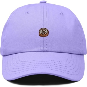 image:imageDALIX Cinnamon Roll Embroidered Dad Hat Cotton Cap Adjustable Strap Bakery Sweet Treat Low Profile WomensLavender
