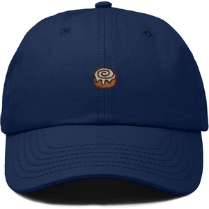 image:imageDALIX Cinnamon Roll Embroidered Dad Hat Cotton Cap Adjustable Strap Bakery Sweet Treat Low Profile WomensNavy Blue