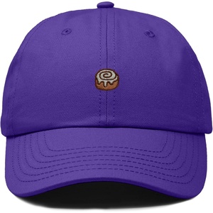 image:imageDALIX Cinnamon Roll Embroidered Dad Hat Cotton Cap Adjustable Strap Bakery Sweet Treat Low Profile WomensPurple