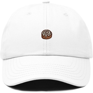 image:imageDALIX Cinnamon Roll Embroidered Dad Hat Cotton Cap Adjustable Strap Bakery Sweet Treat Low Profile WomensWhite