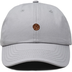 image:imageDALIX Cookie Embroidered Dad Hat Cotton Cap Adjustable Strap Chocolate Chip Dessert Low Profile WomensGray
