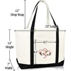 image:imageLove Intertwining Heart Womens Premium Embroidered Tote BagBlack