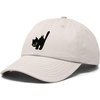 image:imageDALIX Blink Black Cat Embroidered Cotton Outdoor Baseball Cap Dad Hat WomensBeige