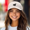 image:imageDALIX Blink Black Cat Embroidered Cotton Outdoor Baseball Cap Dad Hat WomensBeige