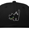 image:imageDALIX Blink Black Cat Embroidered Cotton Outdoor Baseball Cap Dad Hat WomensBlack
