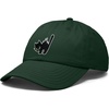 image:imageDALIX Blink Black Cat Embroidered Cotton Outdoor Baseball Cap Dad Hat WomensDark Green