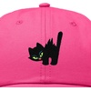 image:imageDALIX Blink Black Cat Embroidered Cotton Outdoor Baseball Cap Dad Hat WomensHot Pink