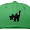 image:imageDALIX Blink Black Cat Embroidered Cotton Outdoor Baseball Cap Dad Hat WomensKelly Green