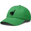 image:imageDALIX Blink Black Cat Embroidered Cotton Outdoor Baseball Cap Dad Hat WomensKelly Green