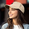 image:imageDALIX Blink Black Cat Embroidered Cotton Outdoor Baseball Cap Dad Hat WomensKhaki
