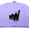 image:imageDALIX Blink Black Cat Embroidered Cotton Outdoor Baseball Cap Dad Hat WomensLavender