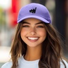 image:imageDALIX Blink Black Cat Embroidered Cotton Outdoor Baseball Cap Dad Hat WomensLavender