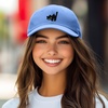 image:imageDALIX Blink Black Cat Embroidered Cotton Outdoor Baseball Cap Dad Hat WomensLight Blue