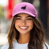 image:imageDALIX Blink Black Cat Embroidered Cotton Outdoor Baseball Cap Dad Hat WomensLight Pink