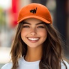 image:imageDALIX Blink Black Cat Embroidered Cotton Outdoor Baseball Cap Dad Hat WomensOrange