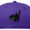 image:imageDALIX Blink Black Cat Embroidered Cotton Outdoor Baseball Cap Dad Hat WomensPurple