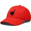 image:imageDALIX Blink Black Cat Embroidered Cotton Outdoor Baseball Cap Dad Hat WomensRed