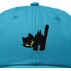 image:imageDALIX Blink Black Cat Embroidered Cotton Outdoor Baseball Cap Dad Hat WomensTeal
