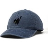 image:imageDALIX Blink Black Cat Embroidered Cotton Outdoor Baseball Cap Dad Hat WomensWashed Navy Blue