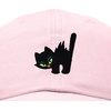 image:imageDALIX Blink Black Cat Embroidered Cotton Outdoor Baseball Cap Dad Hat WomensWashed Pink
