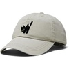 image:imageDALIX Blink Black Cat Embroidered Cotton Outdoor Baseball Cap Dad Hat WomensWashed Stone White