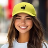 image:imageDALIX Blink Black Cat Embroidered Cotton Outdoor Baseball Cap Dad Hat WomensYellow