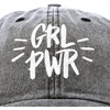 image:imageDALIX Girl Power Baseball Cap Denim Dad Hat Womens Girls TeensBlack