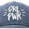 image:imageDALIX Girl Power Baseball Cap Denim Dad Hat Womens Girls TeensNavy Blue