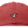 image:imageDALIX Seagull Bird Embroidered Dad Hat Adjustable Cotton Twill Baseball Cap Cute Casual for WomenWashed Red