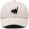 image:imageDALIX Blink Black Cat Embroidered Cotton Outdoor Baseball Cap Dad Hat WomensBeige