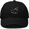 image:imageDALIX Blink Black Cat Embroidered Cotton Outdoor Baseball Cap Dad Hat WomensBlack