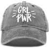 image:imageDALIX Girl Power Baseball Cap Denim Dad Hat Womens Girls TeensBlack