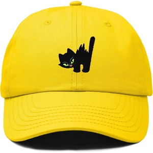 image:imageDALIX Blink Black Cat Embroidered Cotton Outdoor Baseball Cap Dad Hat WomensGold