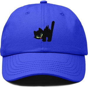 image:imageDALIX Blink Black Cat Embroidered Cotton Outdoor Baseball Cap Dad Hat WomensRoyal Blue