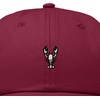 image:imageDALIX Lobster Embroidered Adjustable Cotton Twill Dad Hat for WomenMaroon