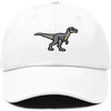 image:imageDALIX Velociraptor Embroidered Dinosaur Cotton Summer Outdoor Baseball Cap Dad Hat MensWhite