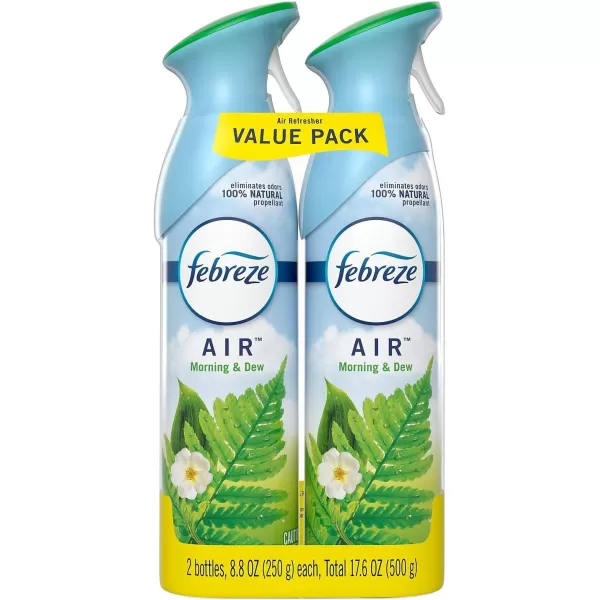 Febreze Air Freshener and Odor Eliminator Spray, Linen &amp; Sky and Hawaiian Aloha Scents, 8.8oz )
