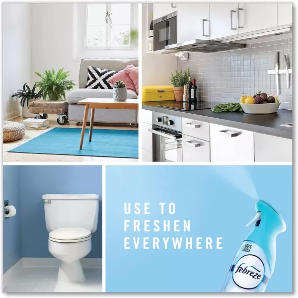 Febreze Air Freshener and Odor Eliminator Spray, Linen &amp; Sky and Hawaiian Aloha Scents, 8.8oz )