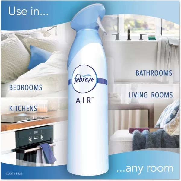 Febreze Air Freshener and Odor Eliminator Spray, Linen &amp; Sky and Hawaiian Aloha Scents, 8.8oz )