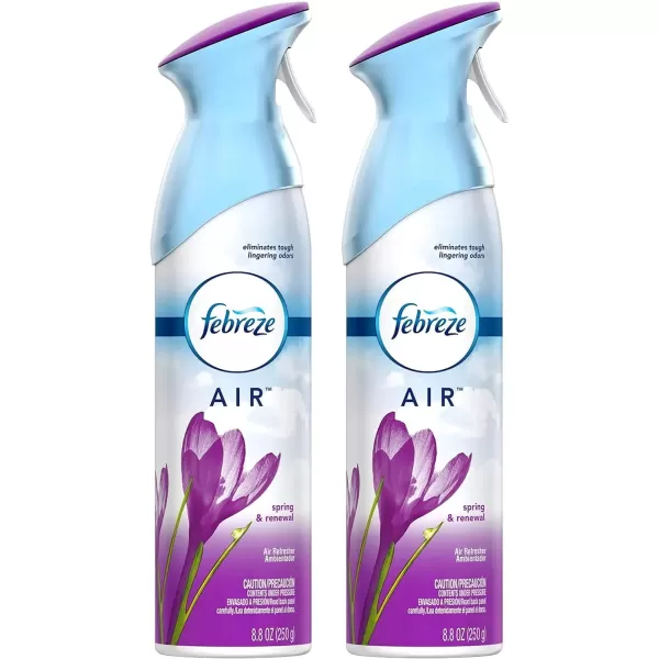 Febreze Air Freshener and Odor Eliminator Spray, Linen &amp; Sky and Hawaiian Aloha Scents, 8.8oz )