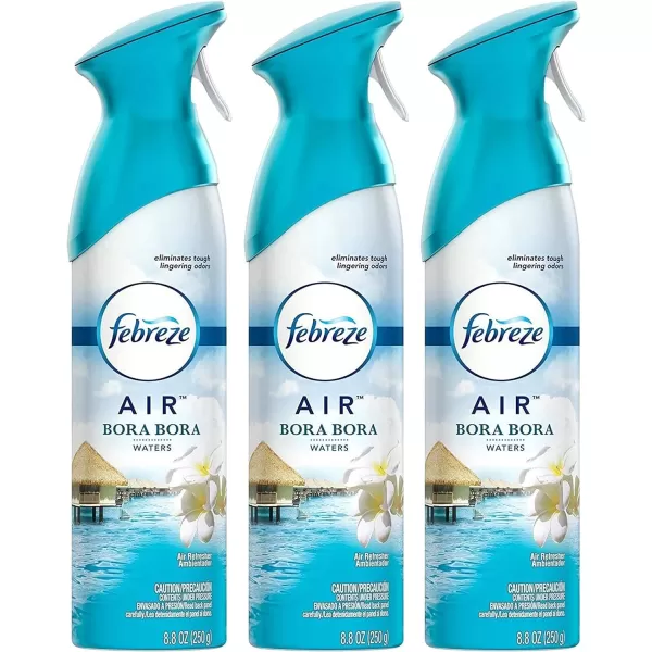 Febreze Air Freshener and Odor Eliminator Spray, Linen &amp; Sky and Hawaiian Aloha Scents, 8.8oz )