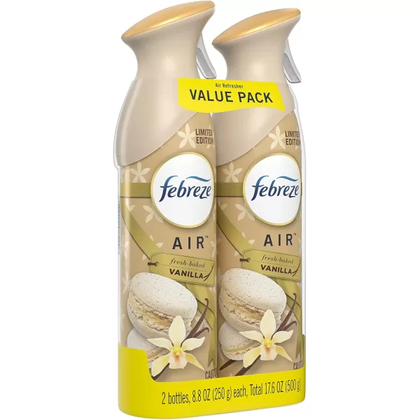 Febreze Air Freshener and Odor Eliminator Spray, Linen &amp; Sky and Hawaiian Aloha Scents, 8.8oz )