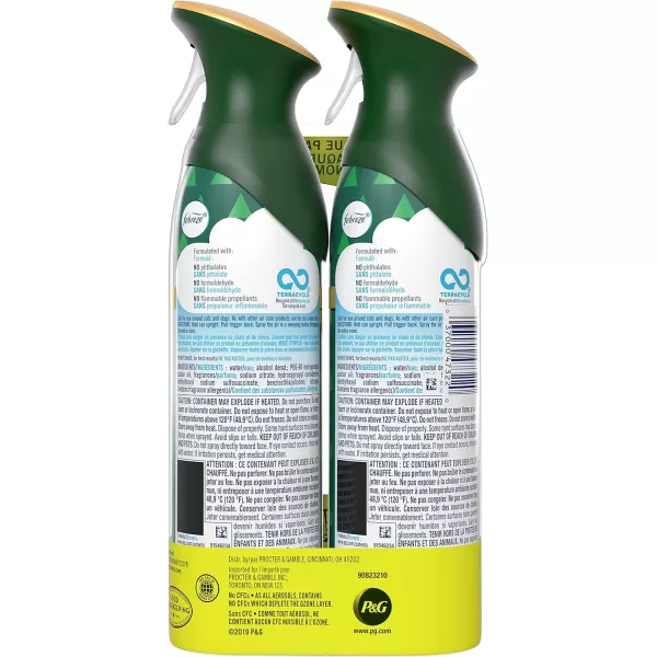Febreze Air Freshener and Odor Eliminator Spray, Linen &amp; Sky and Hawaiian Aloha Scents, 8.8oz )