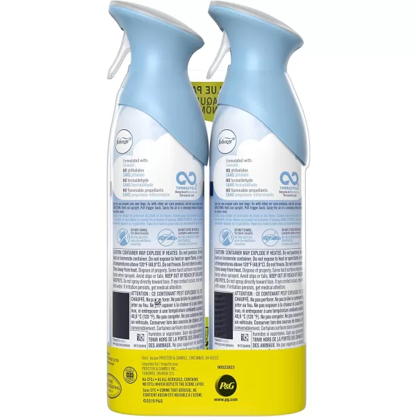 Febreze Air Freshener and Odor Eliminator Spray, Linen &amp; Sky and Hawaiian Aloha Scents, 8.8oz )