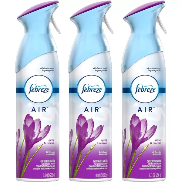Febreze Air Freshener and Odor Eliminator Spray, Linen &amp; Sky and Hawaiian Aloha Scents, 8.8oz )