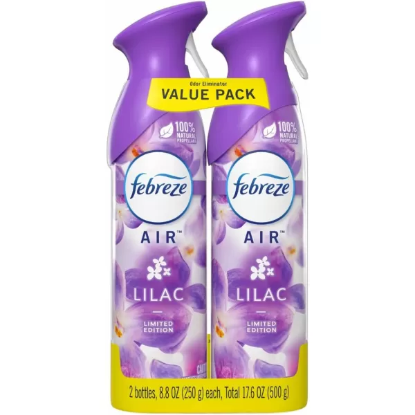 Febreze Air Freshener and Odor Eliminator Spray, Linen &amp; Sky and Hawaiian Aloha Scents, 8.8oz )